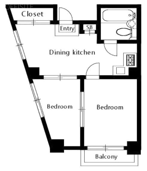 西新宿青木ビル401 間取り図