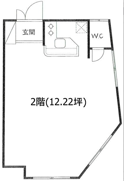 金山ビル2F 間取り図