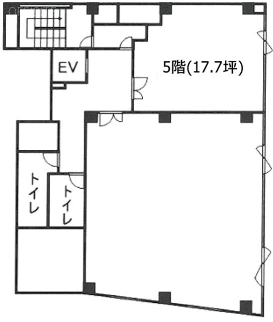 落合ビル5F 間取り図