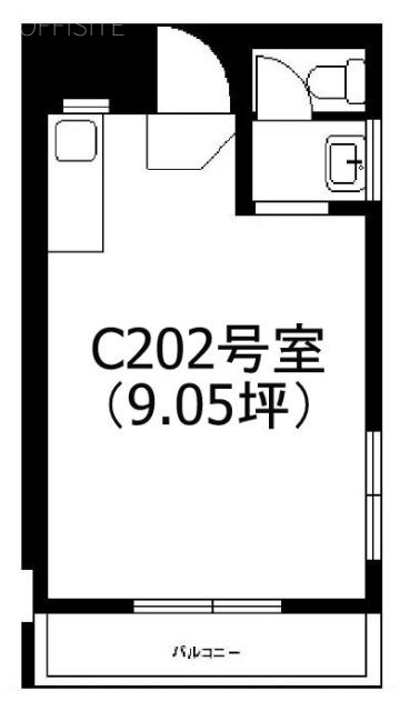 ヴィラシャンテⅢC202 間取り図