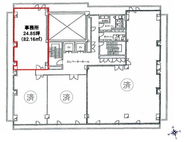 メットライフ柏ビル7F 間取り図