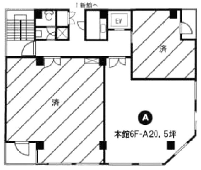 新橋第一ビル本館A 間取り図