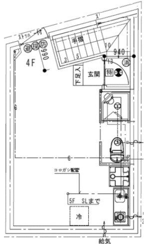 ミモザヒルズ銀座4F 間取り図