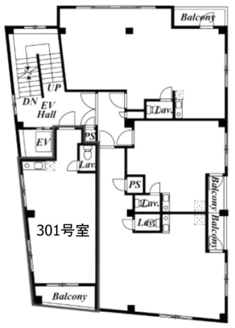 西麻布SDビル301 間取り図