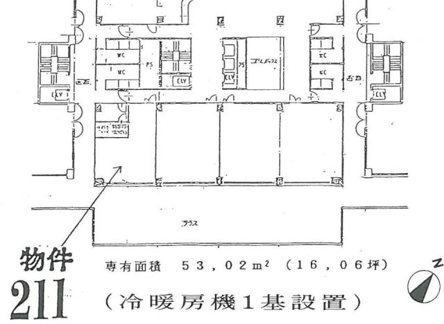 黎明スカイレジテル211 間取り図