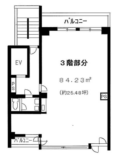 メディアパーク八島ビル3F 間取り図