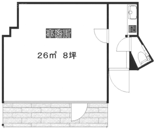 山田ビル1F 間取り図