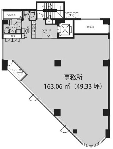 新神楽坂ビル3F 間取り図