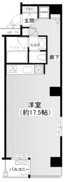デュオスカーラ兜町6F 間取り図