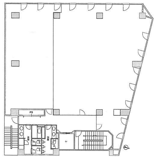 長者町デュオビル2F 間取り図