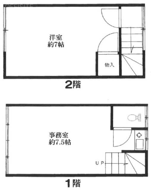 今川2丁目ビル1-2F 間取り図