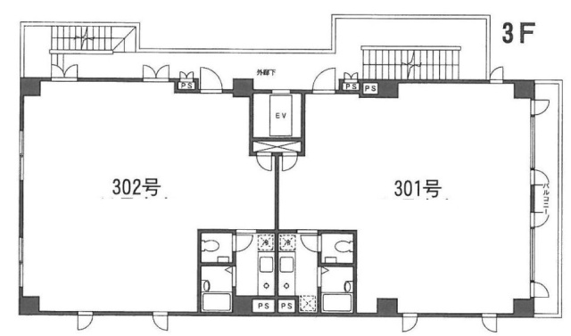 パインアンダー・フラット302 間取り図