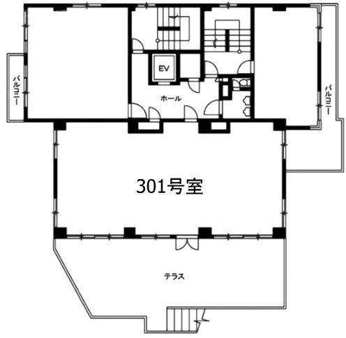 三共富士見ビル301 間取り図