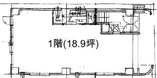 ホライズン石川ビル1F 間取り図