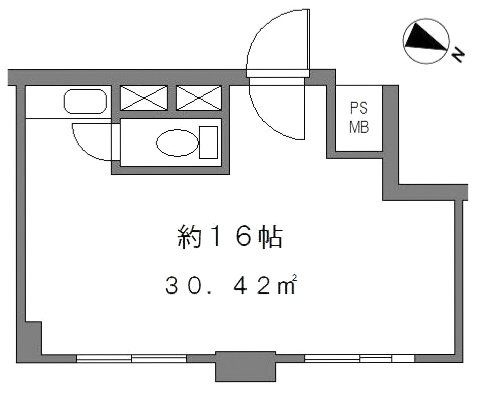 東豊エステートビル403 間取り図