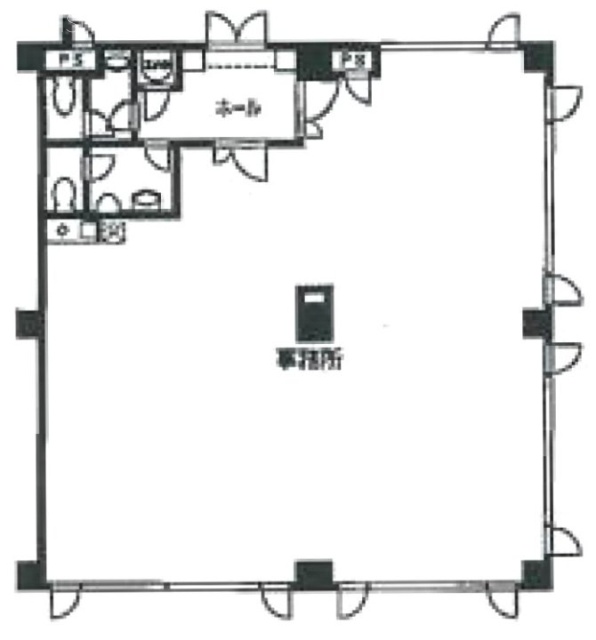 清水ビル2F 間取り図