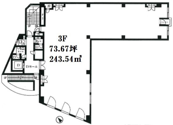 アストゥルビル3F 間取り図