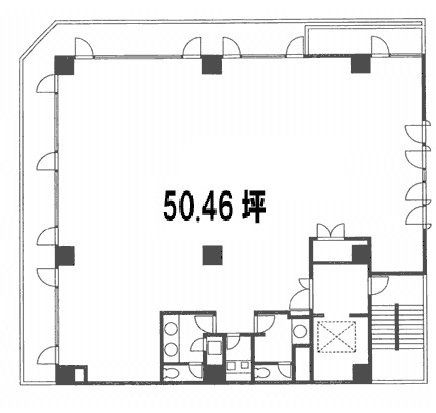 第10平沼ビル7F 間取り図