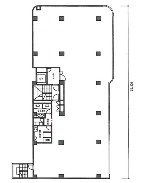 中島ビル3F 間取り図