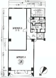 マイカ91ビルB 間取り図
