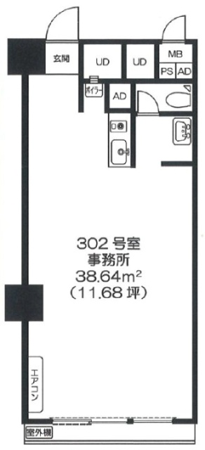 ニュー渋谷コーポラス302 間取り図