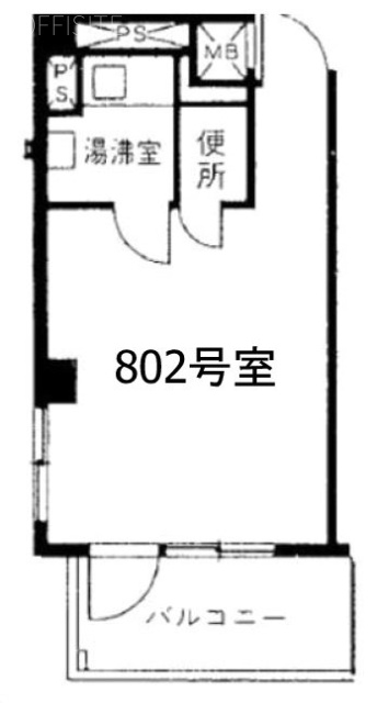 麹町センタービル802 間取り図
