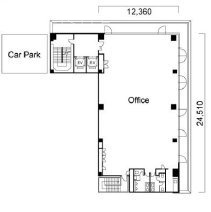 TOKYO YBビル7F 間取り図