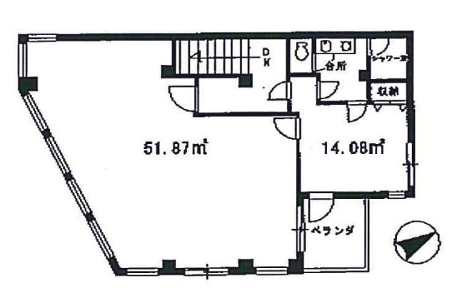 ヤシマビル3F 間取り図