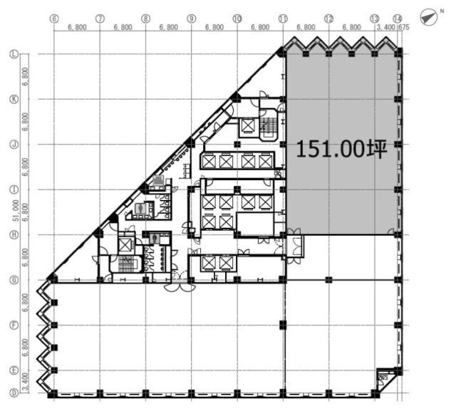 城山トラストタワー18F 間取り図