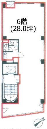 三起ビル東田6F 間取り図