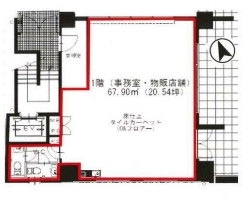 崇城大学会館1F 間取り図