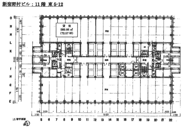 新宿野村ビル東5-12 間取り図