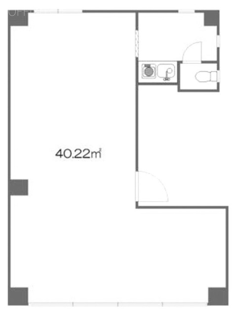 清水ビル4F 間取り図