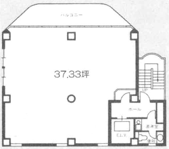 東麻布久永(ひがしあざぶきゅうえい)ビル3F 間取り図