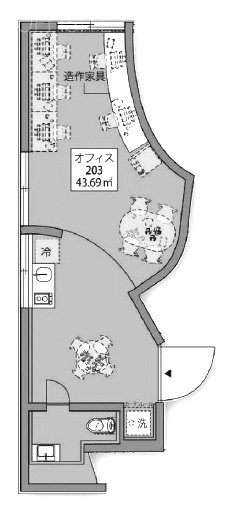 SHINJUKU NEW VILLAビル203 間取り図