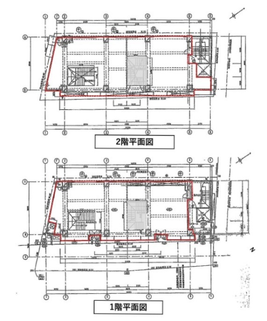 エムズ原宿1F～2F 間取り図