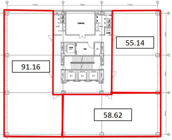 相互半蔵門ビル3F 間取り図