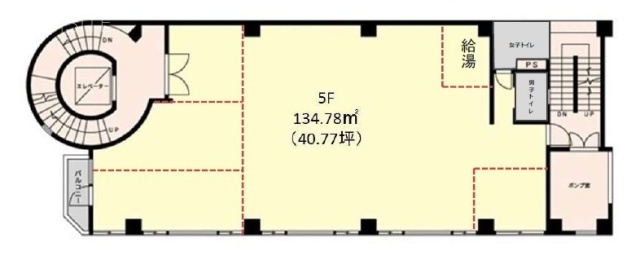 新松戸岡田ビル5F 間取り図