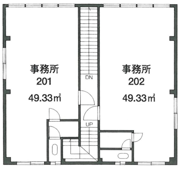 神田五軒町シティービル201 間取り図