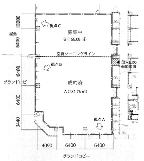 晴海アイランドトリトンスクエアオフィスタワーZ棟B 間取り図