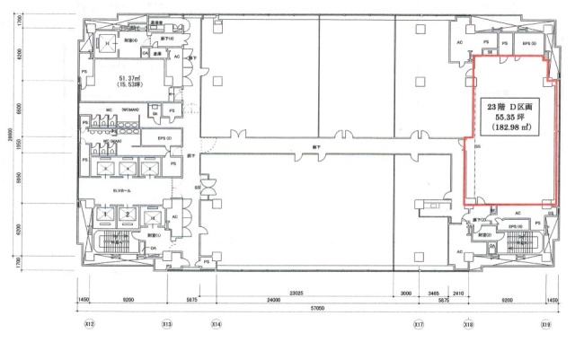 大成大手町ビルD 間取り図