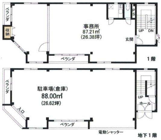 小澤ビル1F 間取り図