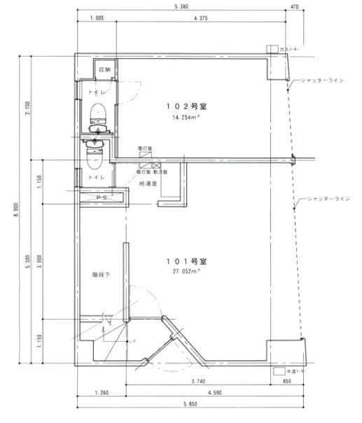 埴原ビル101 間取り図