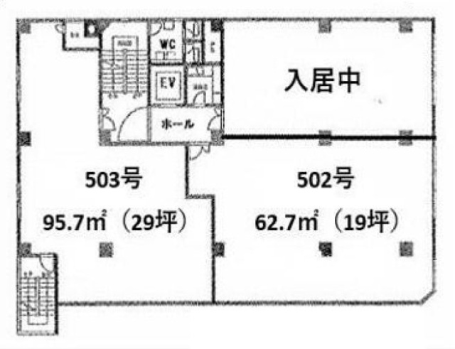 第2プレシーザビル503 間取り図