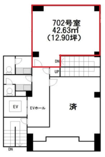 ノーブル池袋702 間取り図