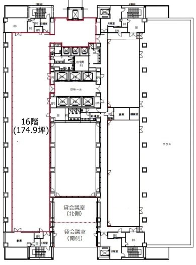 リバーサイド隅田16F 間取り図