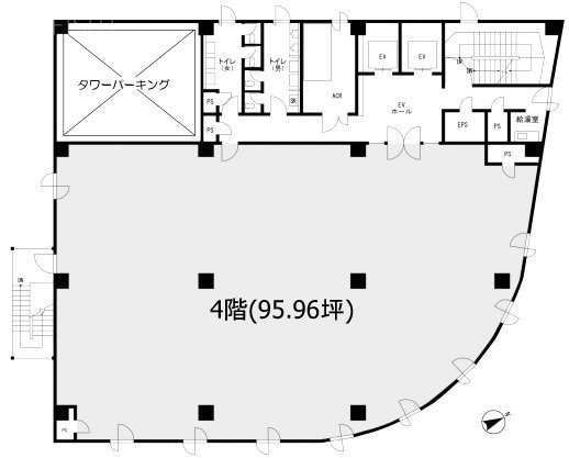 KDX五反田ビル4F 間取り図