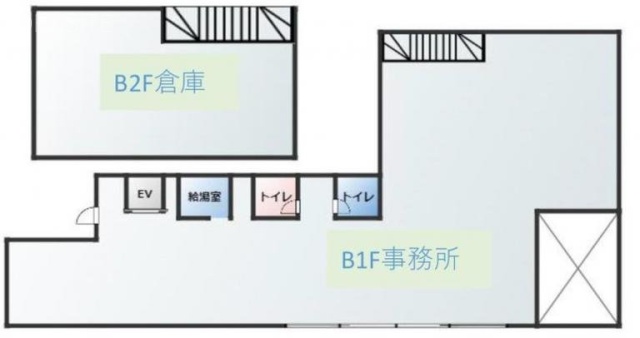 Y・SビルB1F~B2F 間取り図