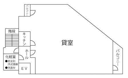 橋本ビル4F 間取り図