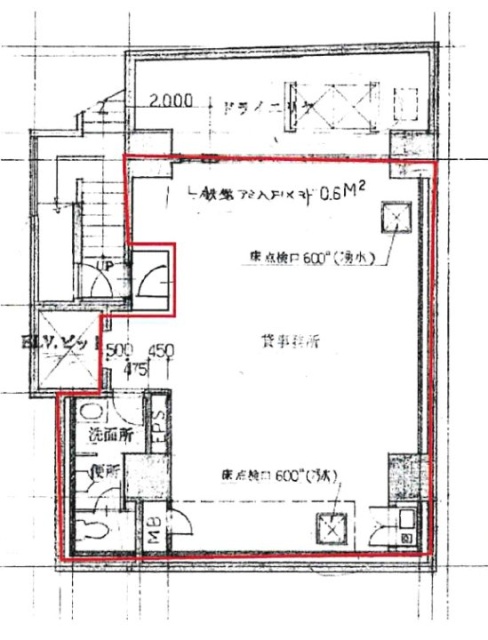 ひまわり日本橋人形町ビルB1F 間取り図